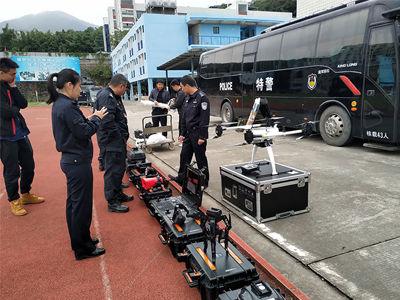 福州巡特警 特種裝備無人機正式列裝啟用