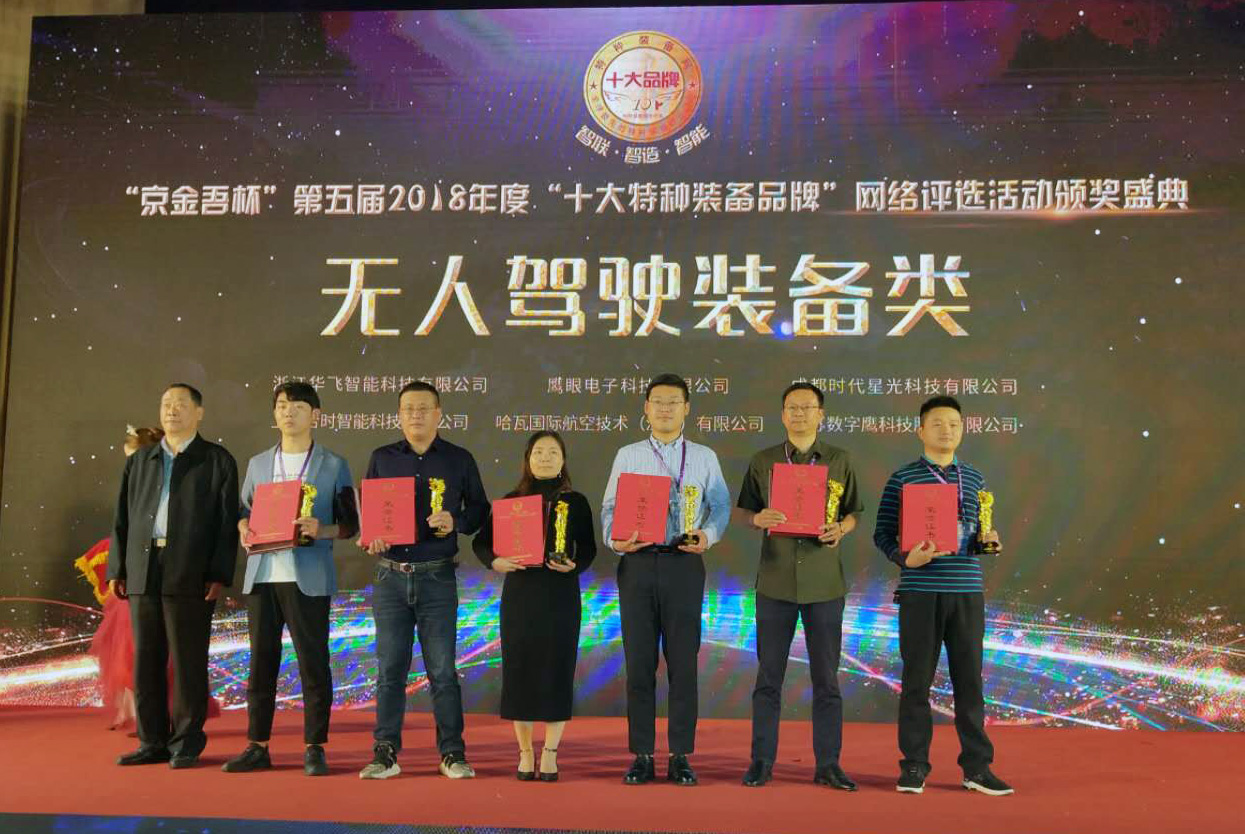 喜訊！哈瓦獲得2018年度無人駕駛裝備類“十大特種裝備品牌”殊榮